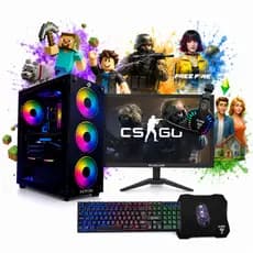 PC Gamer Completo CPU I7-3770 + 32GB DDR3 + SSD 480GB + Placa de Vídeo 4GB + MONITOR 21,5" + Wi-Fi