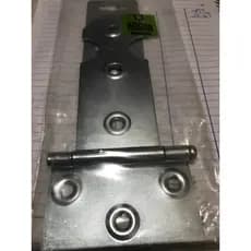 Dobradiça  de Portão Leme 90x45x1 de aço   banho Zinco Azul.de 150mm.
