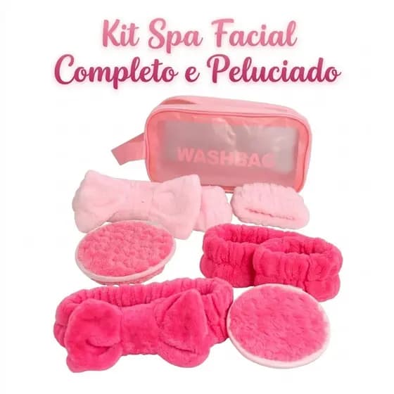 Kit Necessaire Spa Facial  | Itens Macios | Presente Feminino
