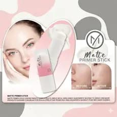 Matte Primer Stick: Pele Aveludada, Reduz Poros e Controla Oleosidade