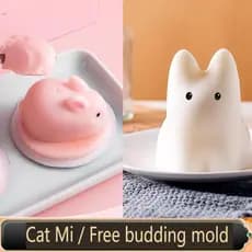 mousse De Pudim De Coelho Molde De Creme De Gato De silicone Desenho Animado Bonito Pinça Assando Tridimensional