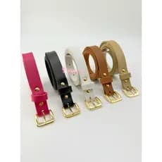 cinto feminino fino  fivela dourado básico