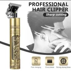 Máquina Profissional De Cortar Cabelo Vintage Original t9 Lâmina Prata T9 Buda Dragão Barbeador Interno Pronta Entrega