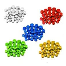 Capa Parafuso Moto para Porcas Tampas Coloridas Metalizado Bike Pronta Entrega Kit 30 Unidades