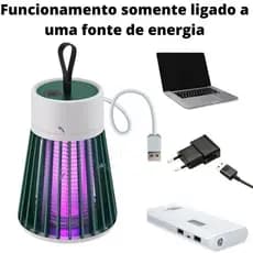 Lâmpada Elétrica Mata-Mosquitos Com Luz UV Usb ou Recarregável Killing Lamp Shock Armadilha Para Insetos