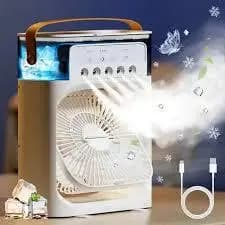Ventilador Umidificador Climatizador Portátil Usb Com Reservatório Para Água E Gelo Pronta Entrega Envio Rápido