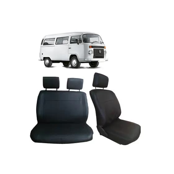 capas protetoras de bancos dianteiros tecido couro para Kombi