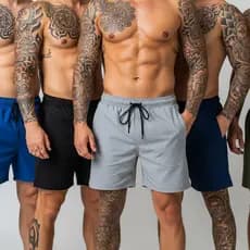 KITS 4 Shorts Masculino Tactel Premium com Elastano