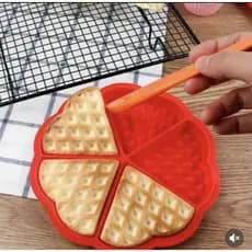 Forma Silicone Panqueca Ovo Waffle Antiaderente Multiuso Air Fryer