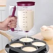 Copo Dispenser Dosador De Massas 900ml Panqueca Cupcake Waffle Crepe Dosagem Gatilho