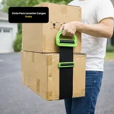 Cinta Levantar Cargas Até 120kg Alça Transporte Peso Carregador Ajustável