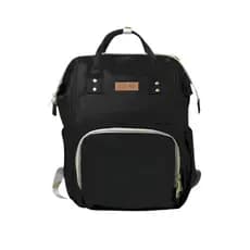 Bolsa Mochila Maternidade Grande Bebê Cinza Preto Sacola Mamadeira Fraldas