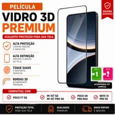 Pelicula Poco F7 5G / mi 15T 5G / 15T Pro 5G / Poco X8 Pro Max / Note 15 Pro 5G 3D Premium Peliculas