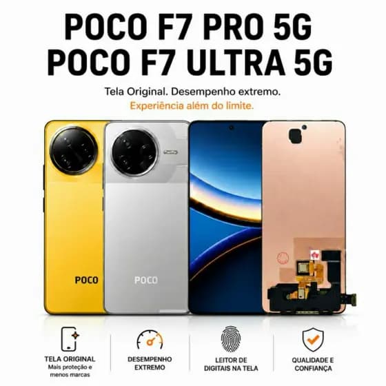 Display Poco F7 Pro 5G / F7 Ultra 5G C/Digital 120Hz Biometria Tela AMOLED 100% Original S/Aro Oled