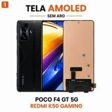 Display Poco F4 GT 5G / Redmi K50 Gaming 100% Original Amoled Tela Frontal Sem Aro Módulo Oled 120hz