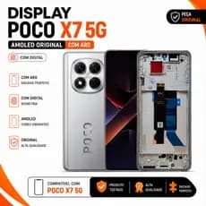 Tela Poco X7 5G Frontal Amoled 100% Original Display Com Aro Chassi Com Digital Módulo 120Hz Oled