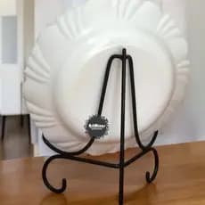 Pedestal suporte prato reforçado artesanal ferro oferta da fabrica