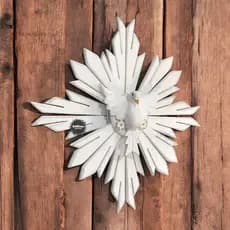 Divino espirito santo resplendor de madeira decorativo artesanal 60cm