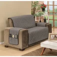 Capa Para Sofá De 2 Lugares Pequeno Protetor De Sofa Casa Com Porta Objetos PROTEÇÃO PARA CACHORRO GATO NÃO ARRANHAR