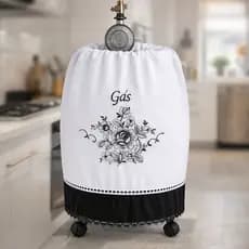 Capa Para Botijão De Gás Bordado De Cozinha Capa De Gás Butijão