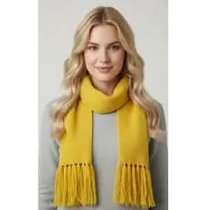 Cachecol Lenço Echarpe Tricô Masculino Feminino Inverno Tendencia Moda Tipo Pashmina Liso Com Franja