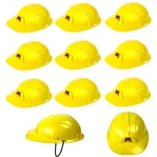 Kit 20 Capacete Construtor Infantil Adulto para Festa Fantasia