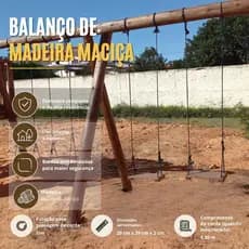 Balanço de Madeira Maciça Escolha A Opção Ideal