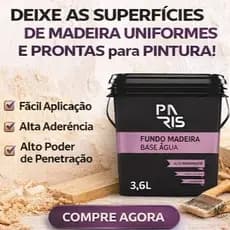 Fundo Branco Para Madeira A Base De Agua Tripla Proteção Paris 3,6L