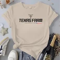 Camiseta Country Feminina Rodeio – Estilo Cowboy Texas – Algodão Suave e Confortável