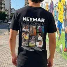 Camiseta Neymar Jr Seleção Brasileira Copa do Mundo 100% Algodão Premium  Camisa Futebol