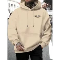 🔥 Moletom Canguru Streetwear Masculino Flanelado Com Capuz Estampa Bos Inverno Casual