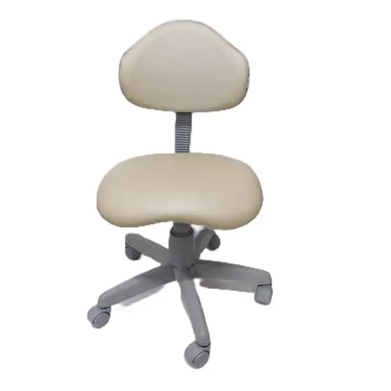 Cadeira Mocho FisioMocho Clinic Bege Base Cinza