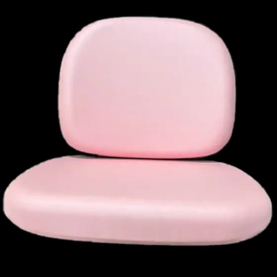Conjunto estofados assento e encosto rosa  cadeira Secretária Espuma Injetada. Alta Durabilidade!!