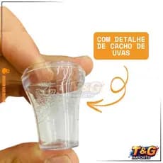 Kit com 50 e 100 Cálices Acrílicos para Santa Ceia – 12ml com Tampa e Porta Pão