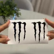Adesivo Monster Energy Garra Automotivo 5 CORES – Vinil Premium Resistente à Água para Carro, Moto e Capacete
