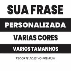 Adesivo Personalizado Com Seu Texto Nome Ou Frase Para Veiculos E Setup Gamer Varias Cores Top À Prova D'água