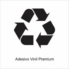 Adesivo Reciclagem Símbolo Coleta Seletiva Para Lixeira À Prova D'água