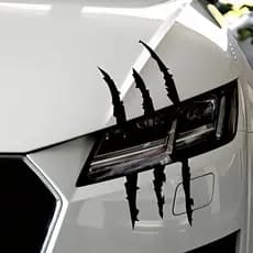Adesivo Garra Farol Tuning Para Carro Moto Lanterna Rasgo Monster Personalização De Elite À Prova D'água