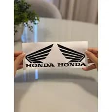 Adesivo H.onda Asa Logotipo Para Tanque Moto Carenagem Capacete Várias Cores Par À Prova D'água