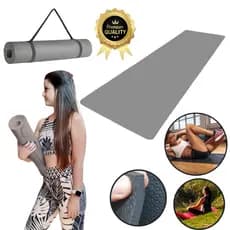 Tapete Yoga Mat 1,70mx55cmx10mm Confortável Grosso Colchonete Tatame Exercício em Casa