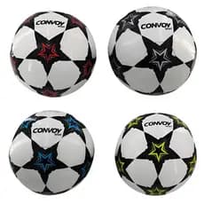 Bola de Futebol Costurada PVC Convoy Star nº 5 (Macia e Leve a criançada adora, diversão garantida)