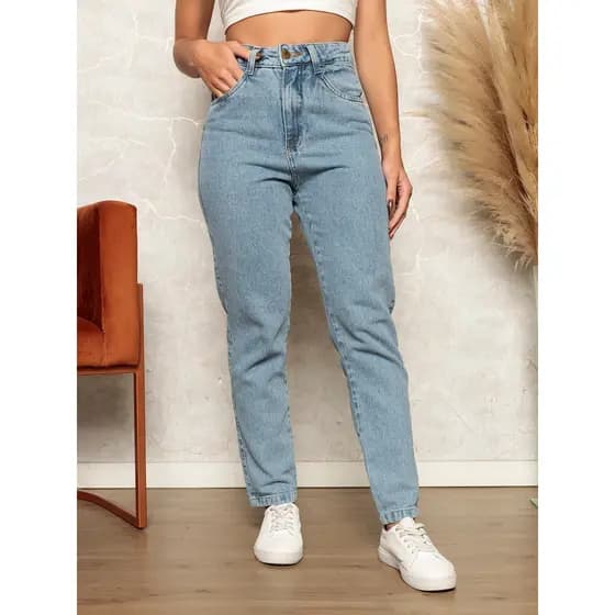 Calça Jeans Mom Feminina