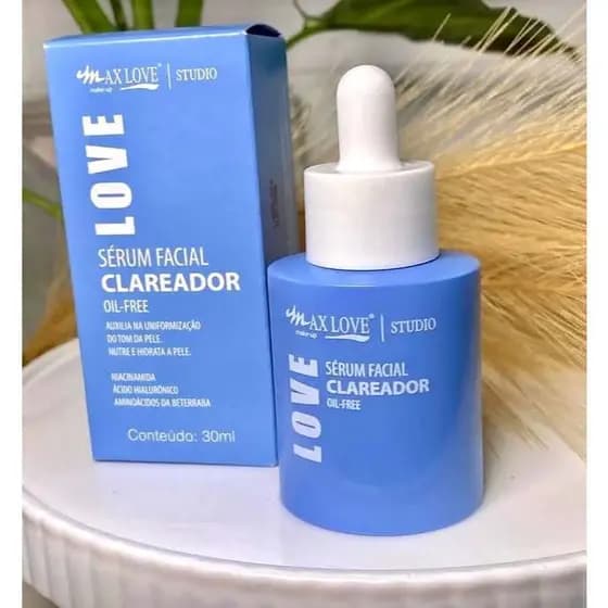 Serum Clareador Max Love 30ml Com Niacinamida Nutre e Hidrata Make Up