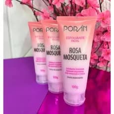 Esfoliante Facial Rosa Mosqueta 100g Poran Rosto Macio Esfoliação Intensiva