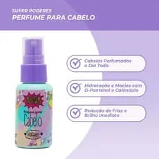 Perfume Capilar Super Poderes Cheiroso Fragrância Doce Vegano 30ml