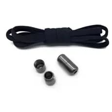 Cadarços Redondos Elásticos para Adultos com Travas de Metal Anti Solto para Esportes