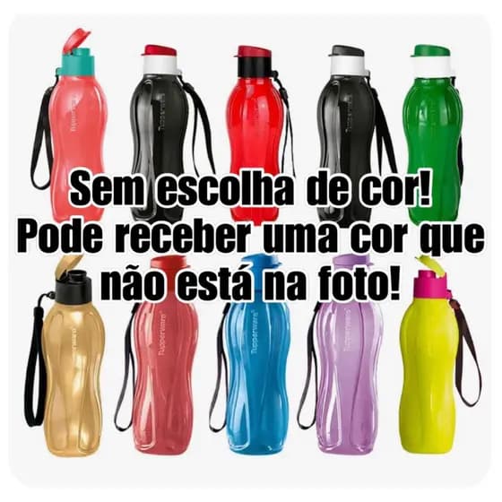 Eco Tupper Garrafinha para Agua 500 ml Tupperware Sem Escolha de Cor