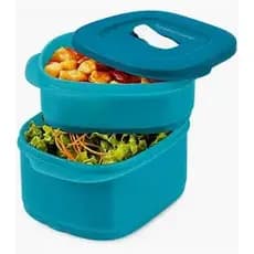 Tupperware Marmita Tigela Cristalwave Quadrada 800 ml e 500 ml
