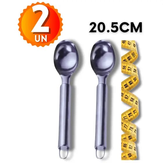 Conjunto de 1 / 2 / 3 Colheres de Sorvete em Aço Inoxidável Premium *ENVIO RÁPIDO*