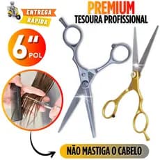 Tesoura De Cabeleireiro Profissional 6 Polegadas Fio Navalha Reforçada Corte Preciso Não Mastiga O Cabelo Premium